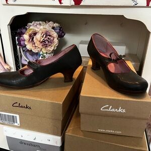 Kickers Black Heels with Classic Mary Jane Design